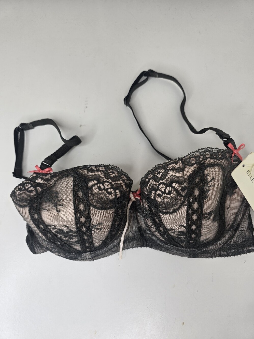Elle Macpherson Frencb Flavour Beluga/silver Peony Contour Balconet Bra 34b
